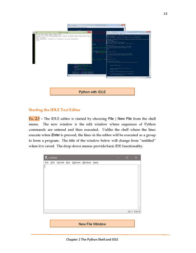 Introduction to Python Programming: Starting Out with IDLE - The Python Shell and IDLE 5